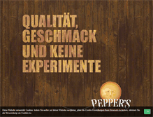 Tablet Screenshot of peppers-bielefeld.de